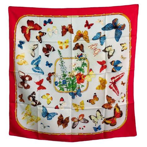 hermes tuch caty|Hermès Paris silk scarf Farandole by Caty Latham vintage red.